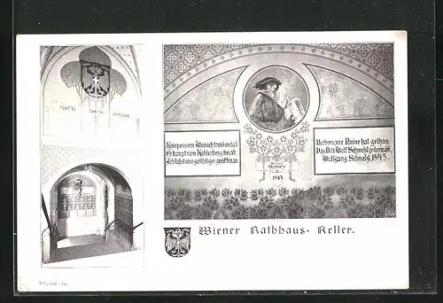 AK Wien, Rathaus-Keller, Wappen
