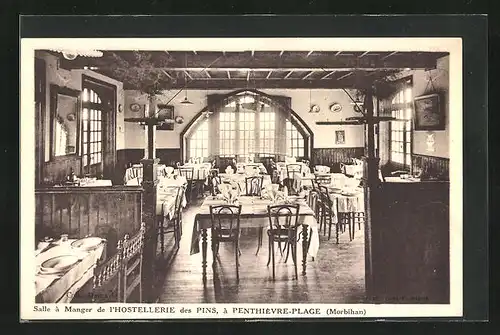 AK Penthiévre-Plage, Salle á l` Hostellerie des Pins
