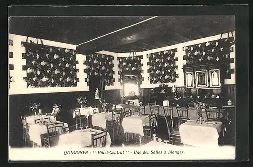 AK Quiberon, Hotel Central, Une des Salles à Manger