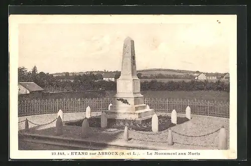 AK Étang-sur-Arroux, Le monument aux Morts