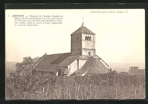 AK Ameugny, Paroisse de l` ancien diocése de Mâcon, Eglise de Notre-Dame