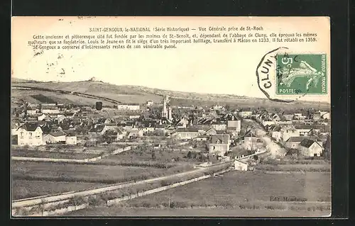 AK Saint-Gengoux-le-National, Vue Générale prise de St-Roch