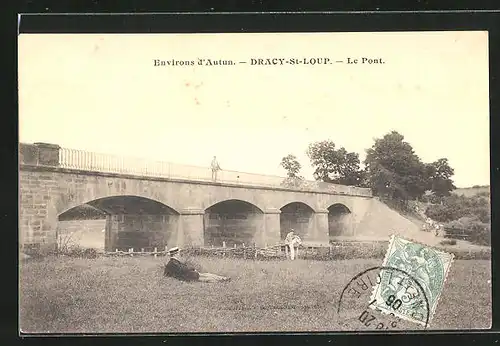 AK Dracy-St-Loup, Environs d` Autun, Le pont
