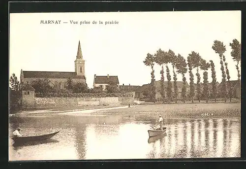 AK Marnay, Vue prise de la prairie