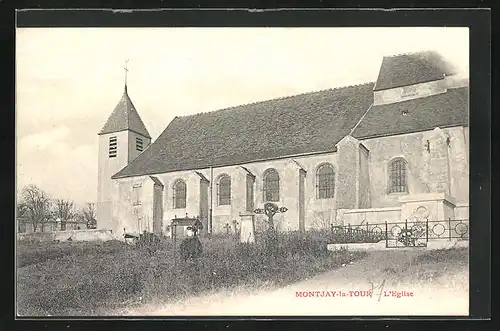 AK Montjay-la-Tour, L` Eglise