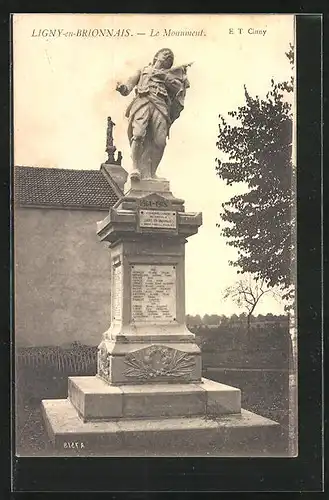 AK Ligny-en-Brionnais, Le Monument