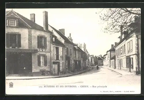 AK Cheny, Auxerre et ses Environs, rue principale