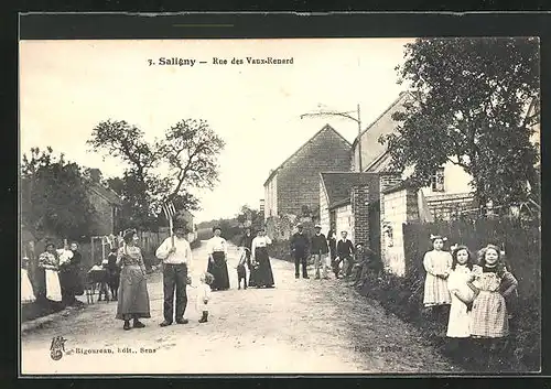 AK Saligny, Rue des Vaux-Renard