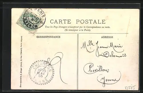AK Charny, Rue des Ponts, Strassenpartie