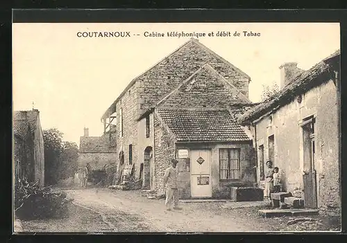 AK Coutarnoux, Cabine téléphonique et débit de Tabac