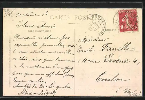 AK Laroche-Migennes, La Rue du Canal, Strassenpartie