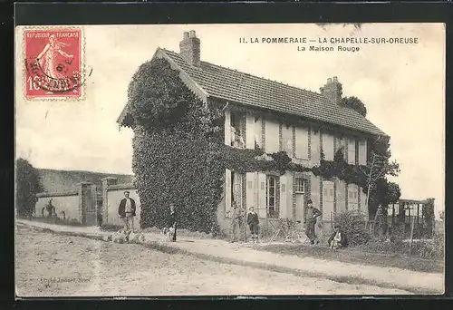 AK La Chapelle-sur-Oreuse, La Maison Rouge