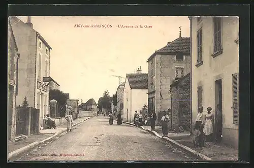 AK Aisy-sur-Armancon, L`Avenue de la Gare