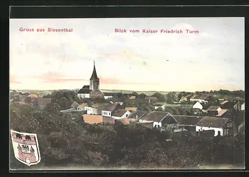 AK Biesenthal, Blick vom Kaiser Friedrich Turm