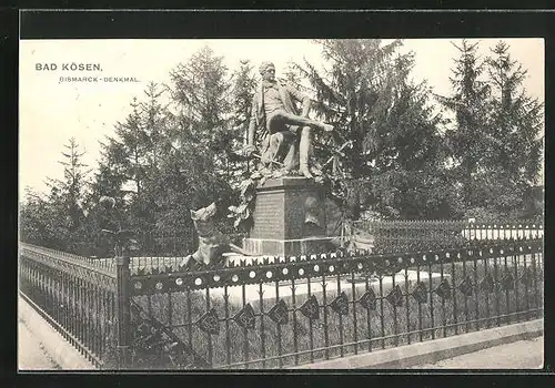 AK Bad Kösen, Bismarck-Denkmal