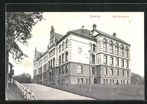 AK Güstrow, Ansicht vom Real-Gymnasium