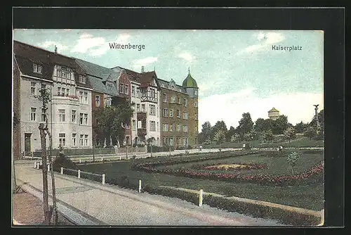 AK Wittenberge, Strasseneck am Kaiserplatz