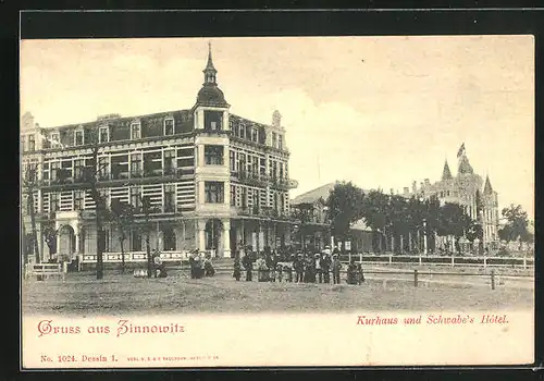 AK Zinnowitz, Kurhaus und Schwabe`s Hotel