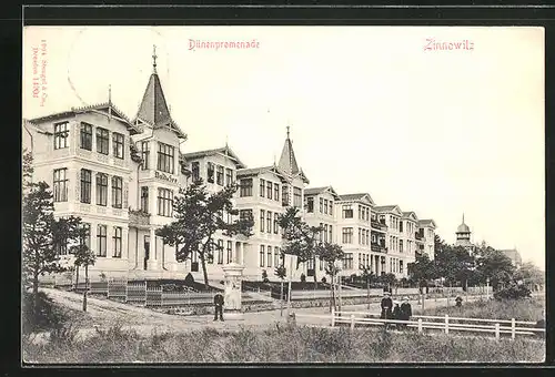 AK Zinnowitz, Hotel Wald & See an der Dünenpromenade