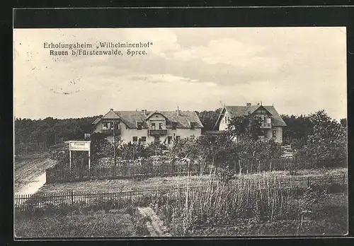 AK Rauen b. Fürstenwalde / Spree, Erholungsheim Wilhelminenhof