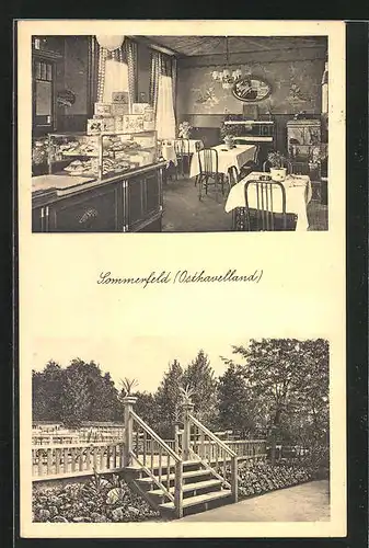 AK Sommerfeld, / Osthavelland, Café-Konditorei v. Adolf Lobedan