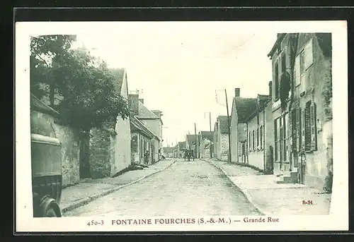 AK Fontaine-Fourches, Grande Rue