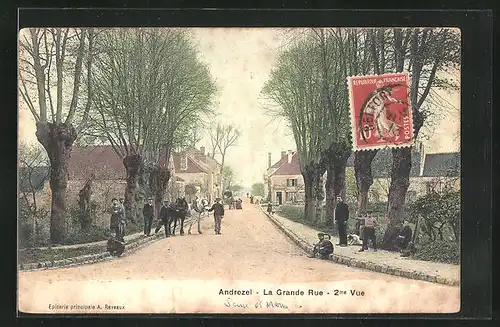 AK Andrezel, La Grande Rue