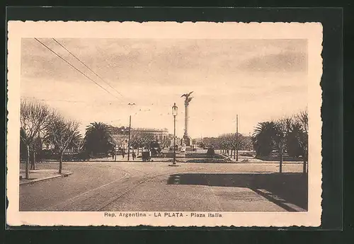 AK La Plata, Plaza Italia