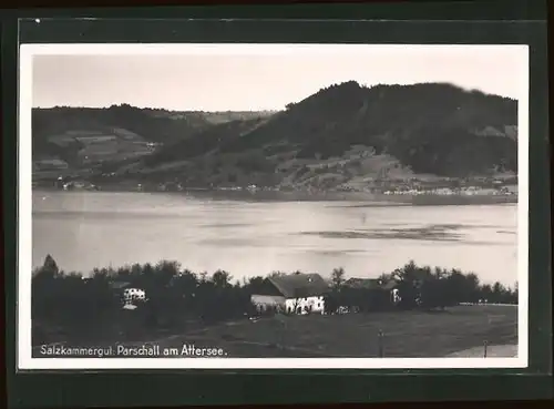 AK Nussdorf-Parschall am Attersee, Blick zum See