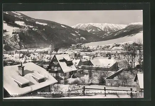 AK Mürzzuschlag, Gesamtansicht gegen Schneealpe