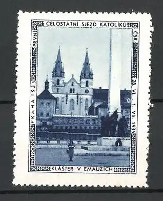 Reklamemarke Praha, Celostatni sjezd Katoliku 1935, Kláster v Emauzich