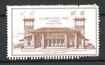 Reklamemarke Roma, Exposizione Internationale 1911, Palazzo Antinori