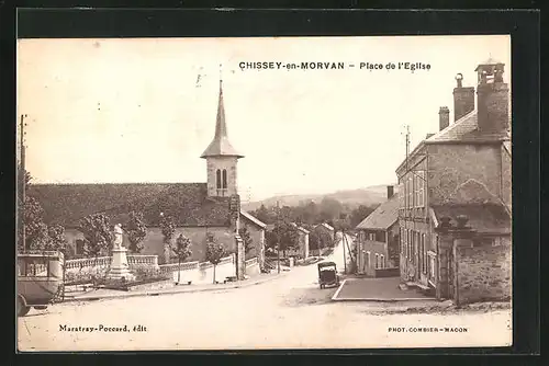 AK Chissey-en-Morvan, Place de l`Eglise