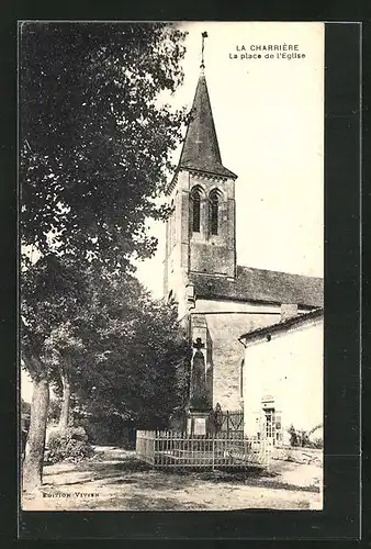 AK La Charriére, la place de l'Eglise