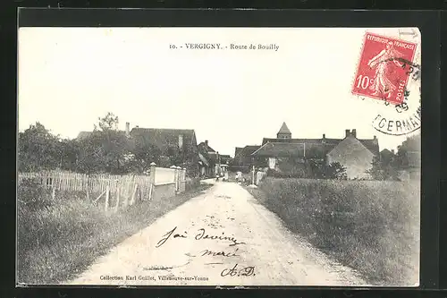 AK Vergigny, Route de Bouilly