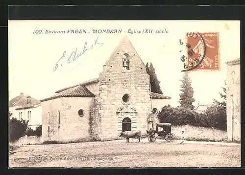 AK Monbran, L`Eglise XII. siecle