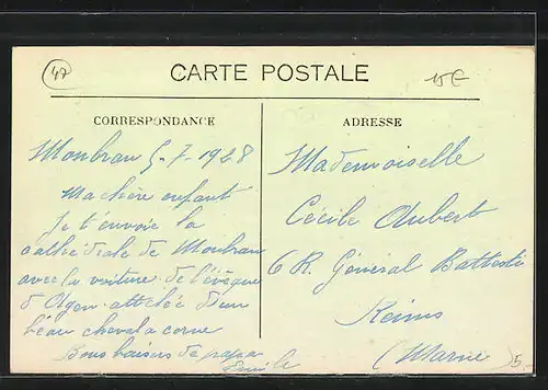AK Monbran, L`Eglise XII. siecle