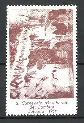Reklamemarke Bologna, 2. Carnevale Mascherato dei Bambini 1954