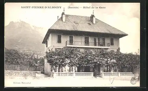 AK Saint-Pierre-d'Albigny, Hotel de la Gare