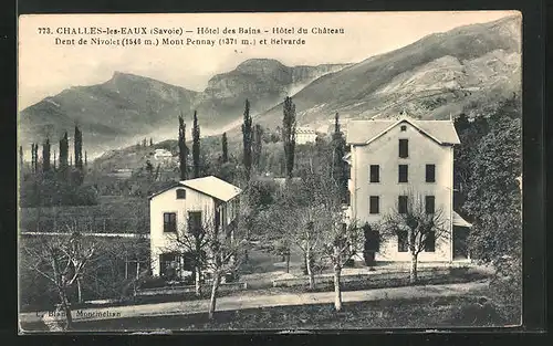 AK Challes-les-Eaux, Hotel des Bains et Hotel du Chateau