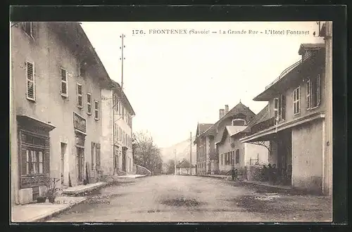 AK Frontenex, la Grande Rue, l'Hotel Fontanet