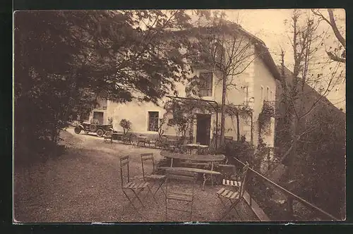 AK Bourdeau, Bords du Lac du Bourget, Terrasse du Restaurant A. Novel