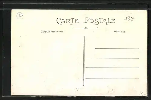 AK Argentré, Route de Laval et A la Croix Blanche Guitier Perrier Loge