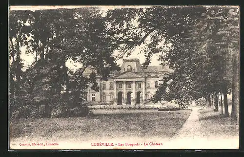 AK Lunéville, les Bosquets, le Chateau