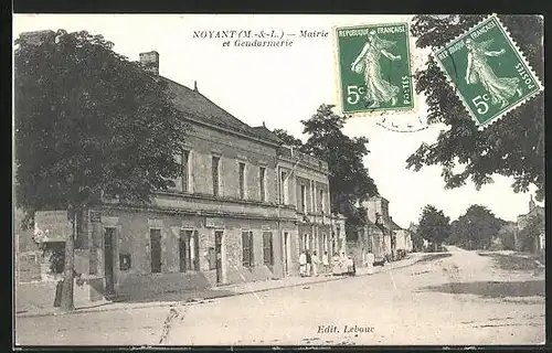 AK Noyant, Mairie et Gendarmerie