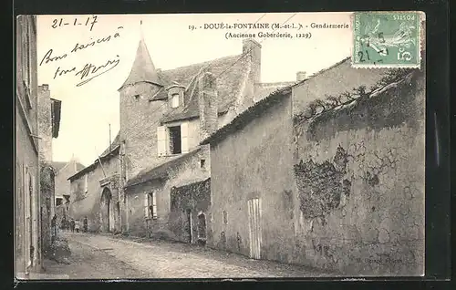 AK Doue-la-Fontaine, Gendarmerie, Ancienne Goberderie 1229