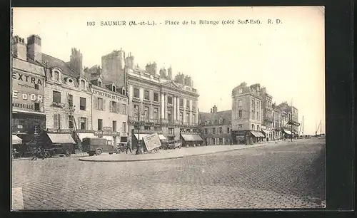 AK Saumur, Place de la Bilange, cote Sud-Est