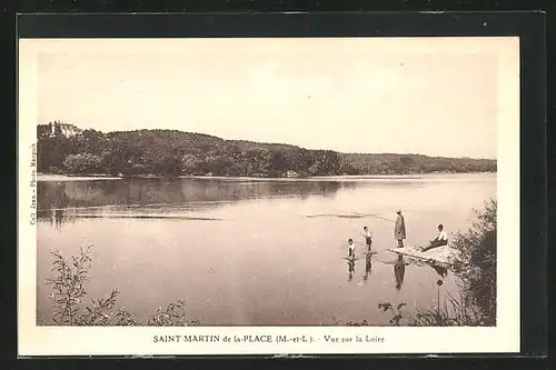 AK Saint-Martin-de-la-Place, Vue sur la Loire