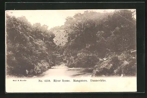 AK Mangatoro, River Scene, Dannevirke