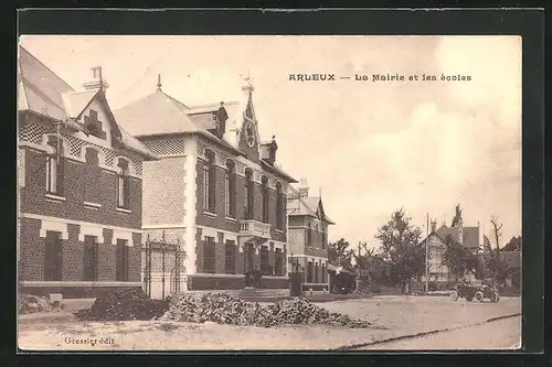 AK Arleux, la Mairie et les écoles